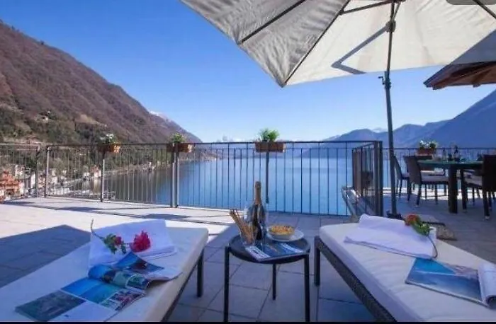 Apartamento Luxury Penthouse With Big Terrace Argegno